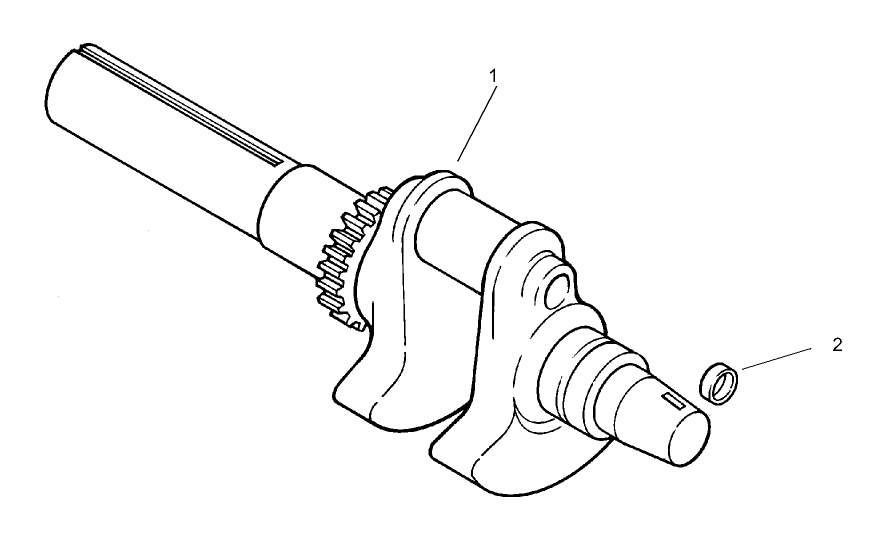 Group 1-Crankshaft Assembly Kohler CH740-0007