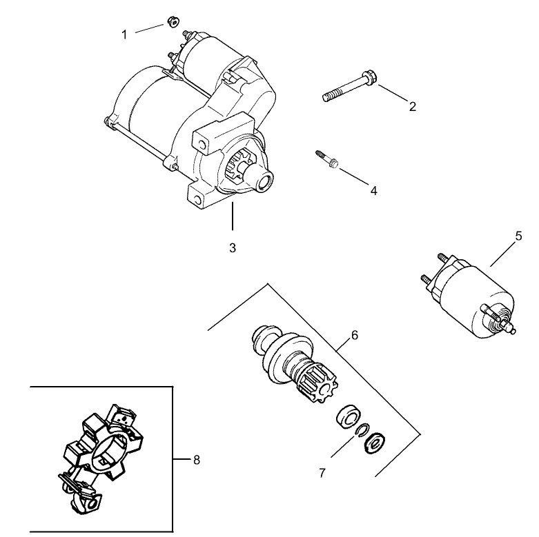 Group 7-Starter Assembly Kohler CH740-0007