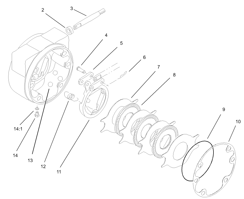 Left Hand Brake Assembly No. 100-3070-03