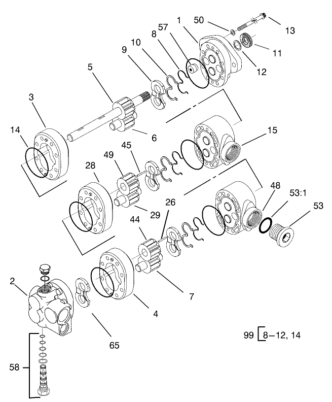 Triple Pump Assembly No. 105-9845