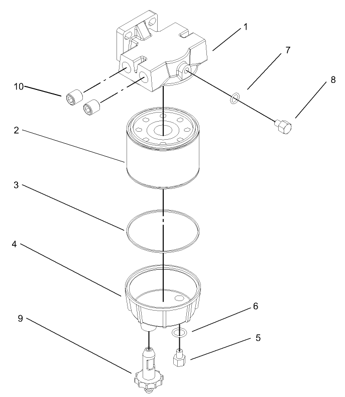 Water and Fuel Filter Assembly No. 98-9305