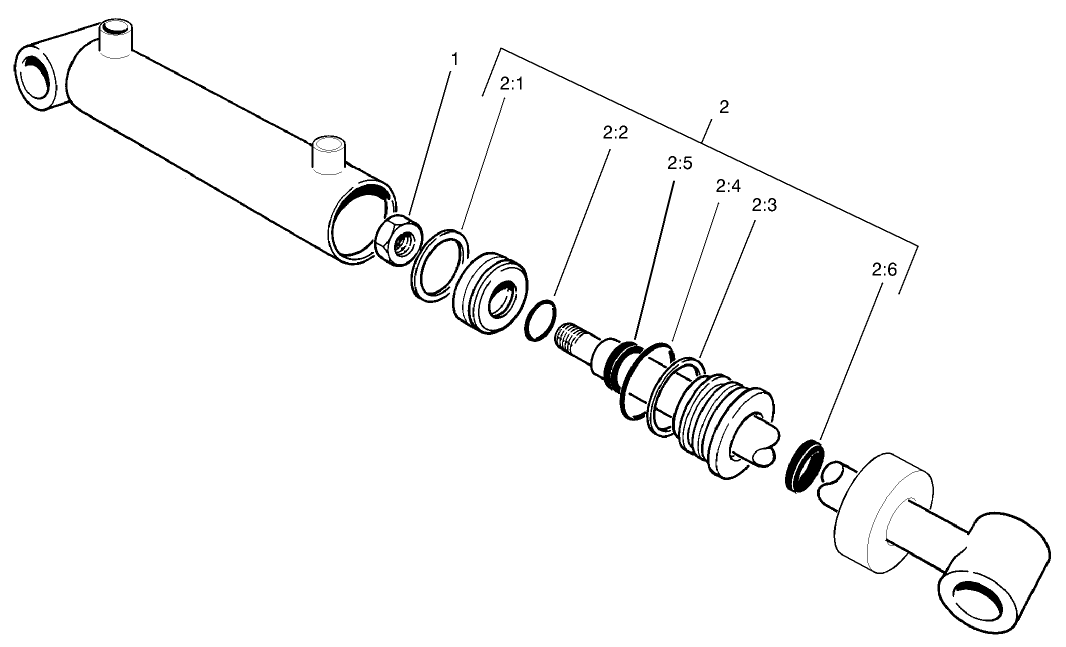 No. 4 and 5 Lift Cylinder Assembly No. 104-5527