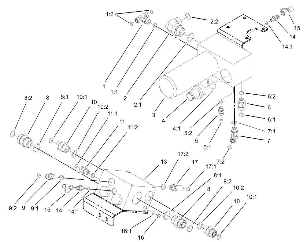 4 Wheel Drive Manifold and Filter Assembly