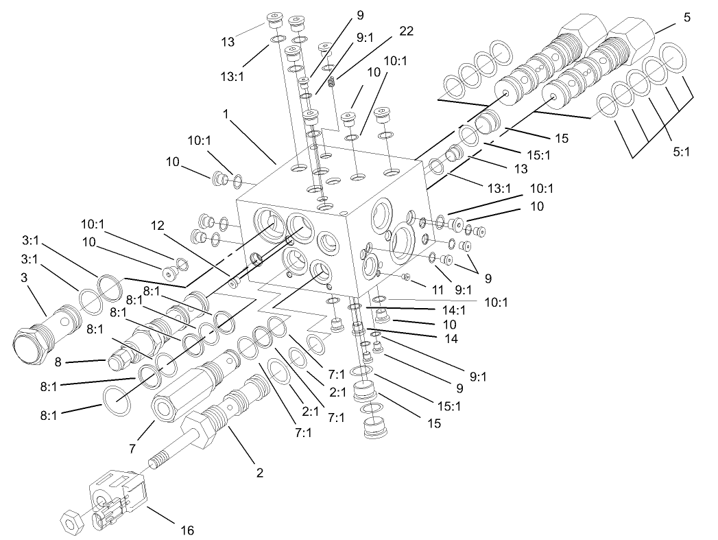 4 Wheel Drive Manifold Assembly No. 105-9875