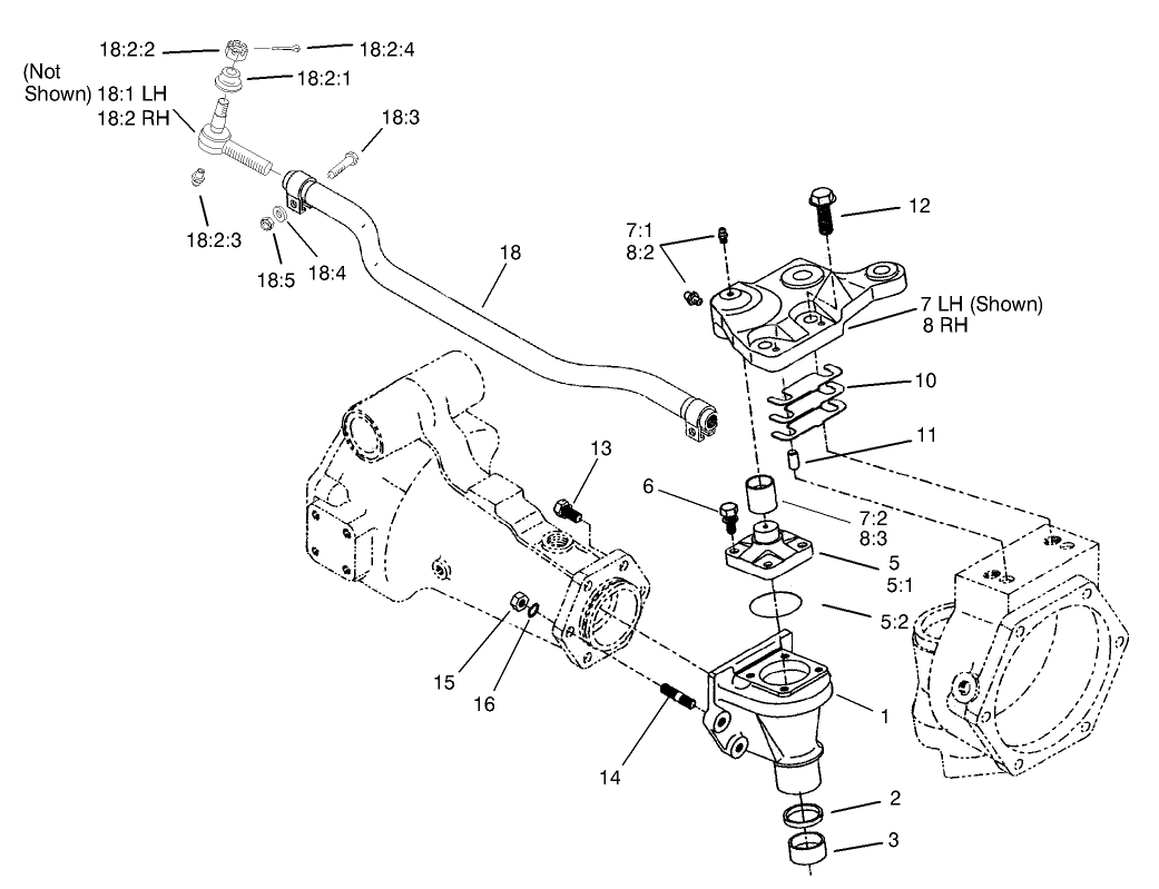 Bevel Gear Case Assembly Rear Axle Assembly No. 100-3784