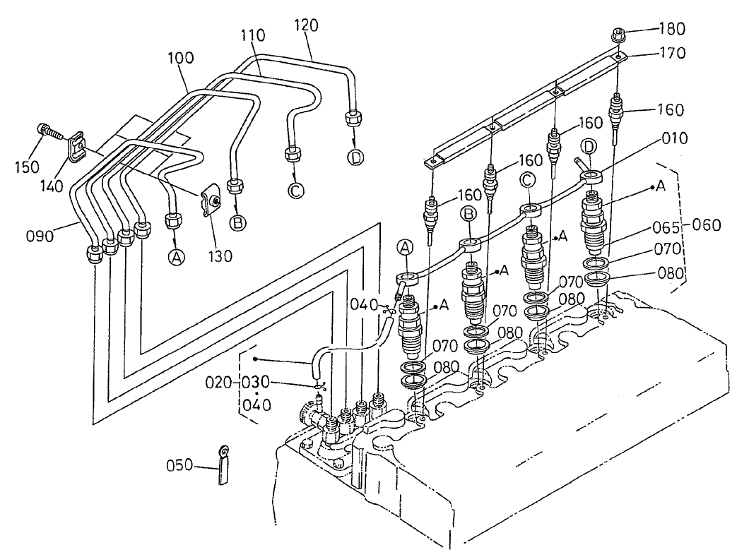 Nozzle Holder and Glow Plug Assembly