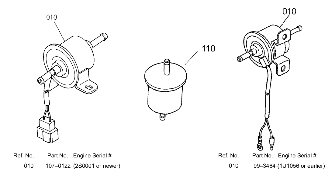 Fuel Filter and Fuel Pump