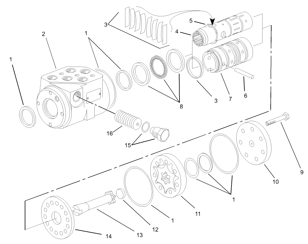 Steering Valve Assembly No. 104-2213