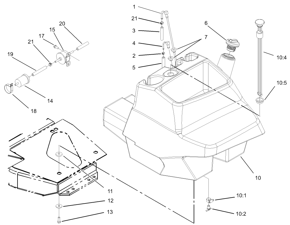 Fuel Tank and Filter Assembly
