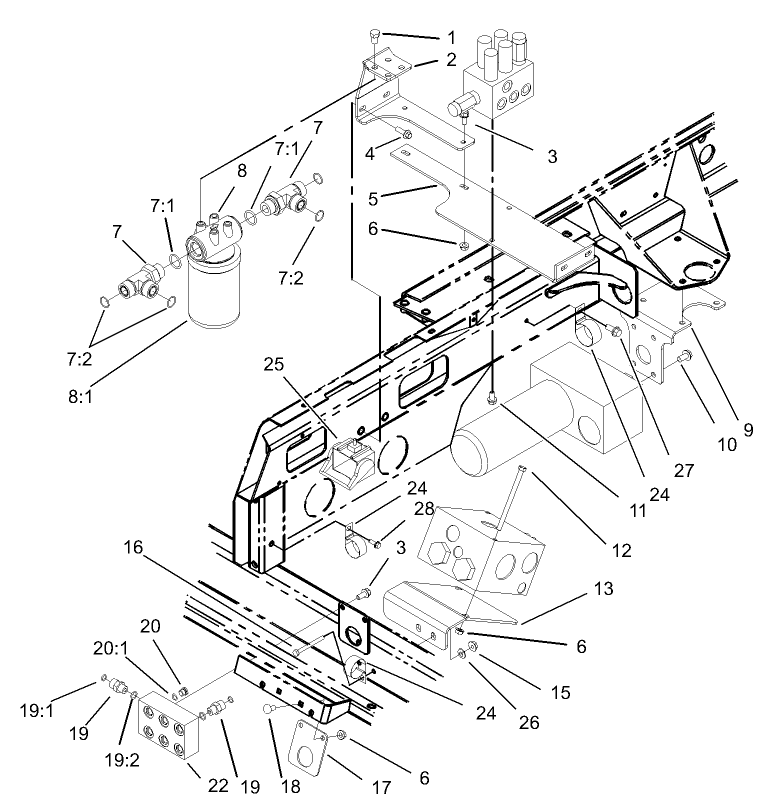 Manifold Mounting and Fitting Assembly
