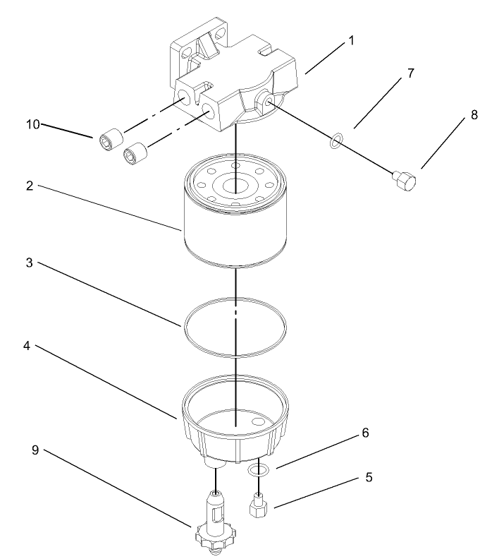 Water and Fuel Filter Assembly No. 98-9305