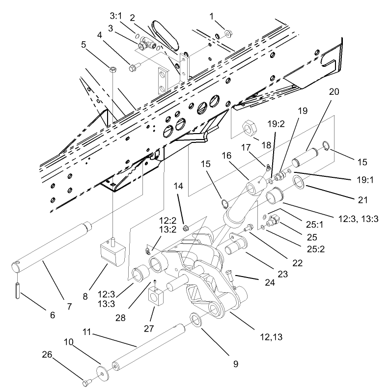 No. 2 and 3 Lift Arm Assembly