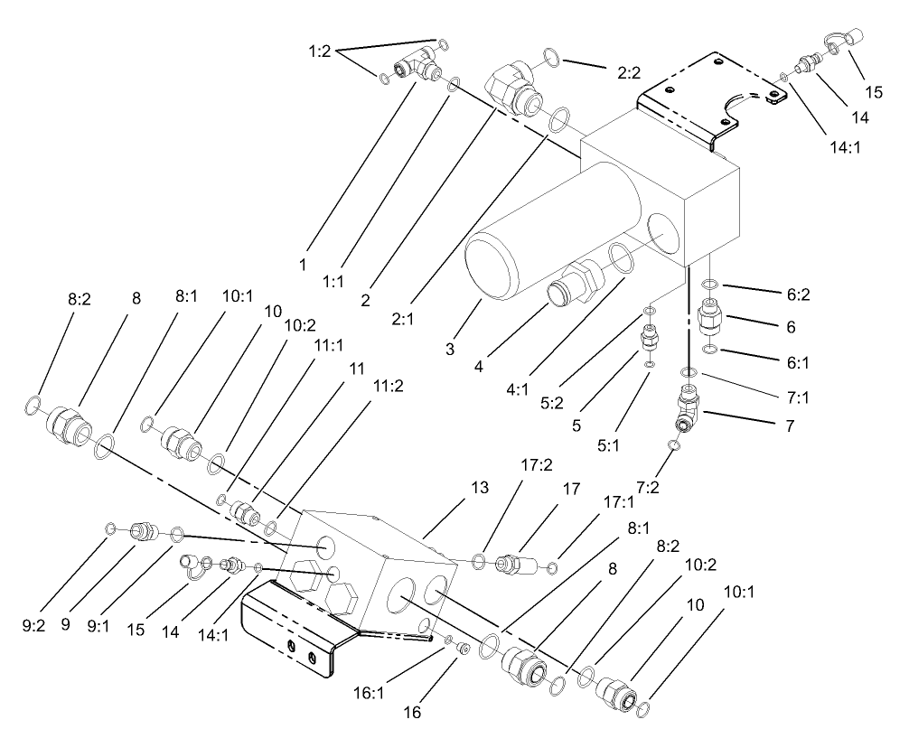4 Wheel Drive Manifold and Filter Assembly