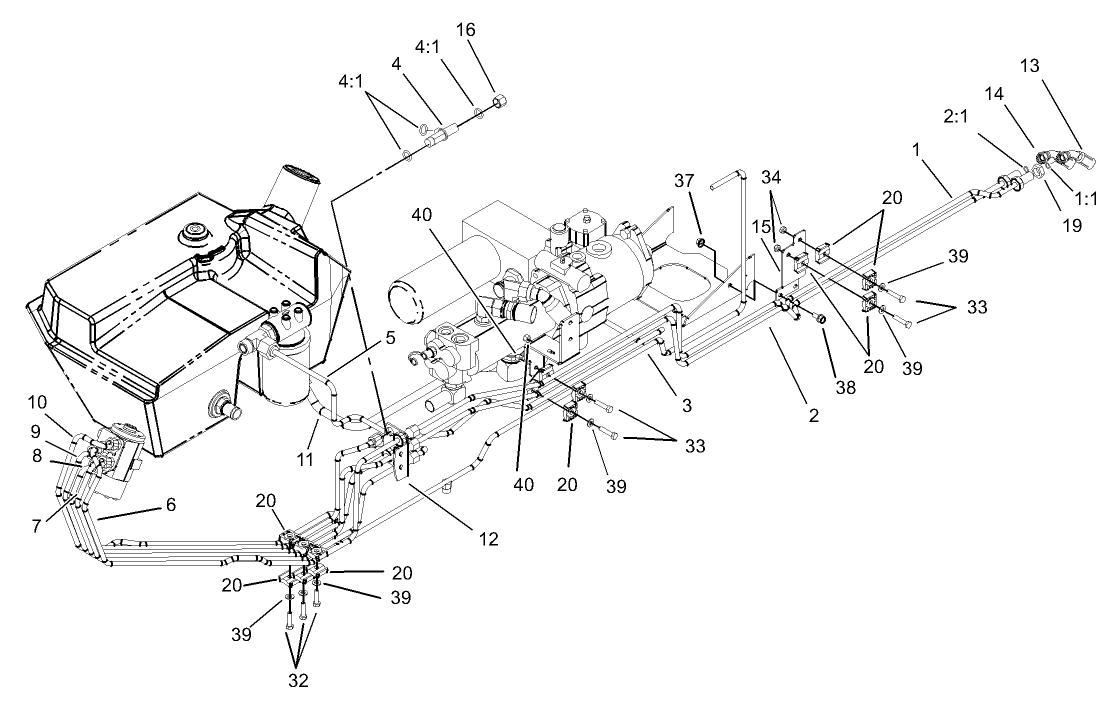 Steering Hydraulic Line Assembly