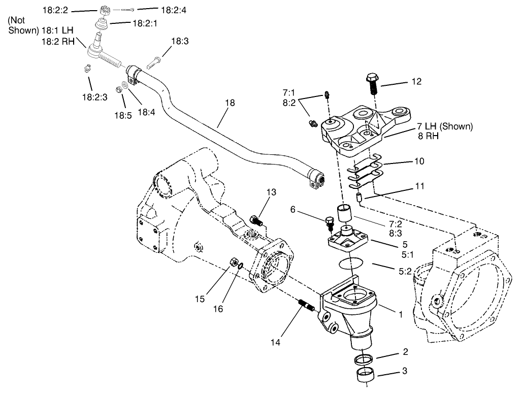 Rear Axle Assembly No. 100-3784 (Continued) Bevel Gear Case Assembly