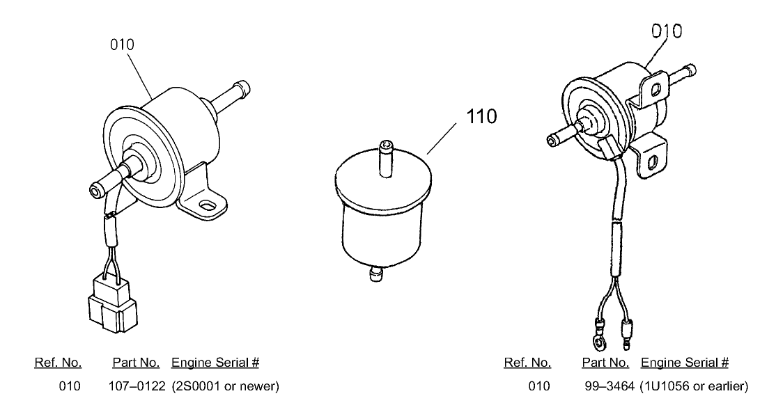 Fuel Filter and Fuel Pump