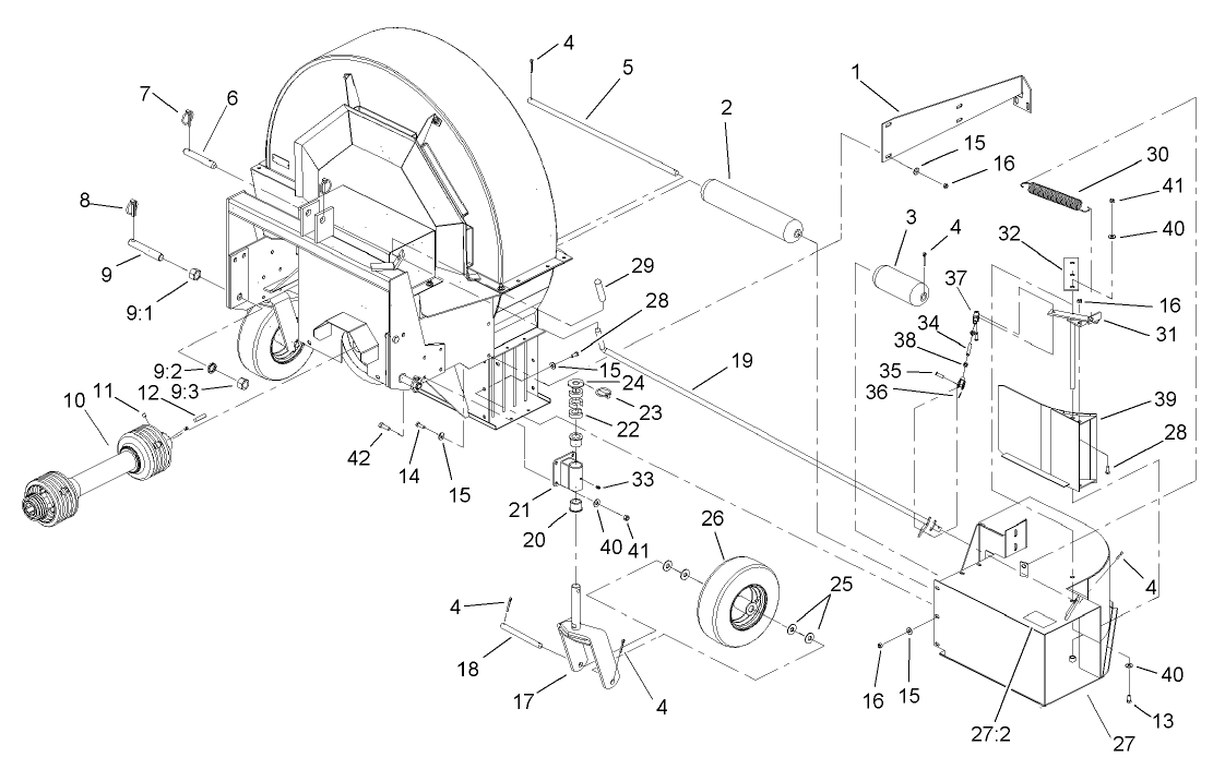Chute and Roller Assembly