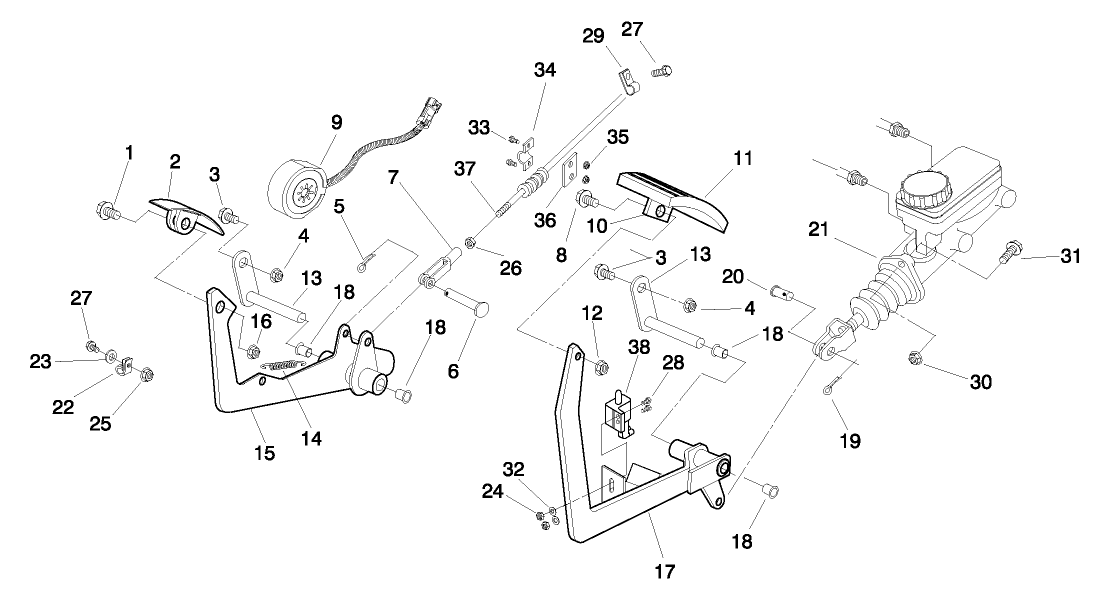BRAKE & ACCELERATOR PEDAL ASM