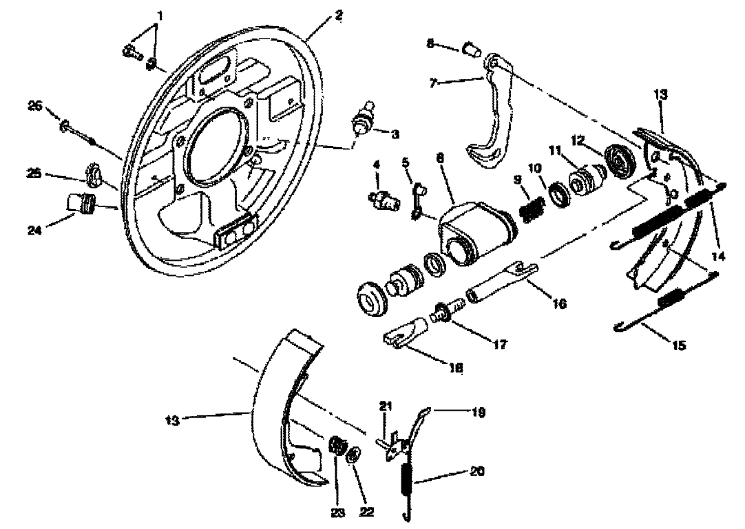 REAR BRAKE ASM