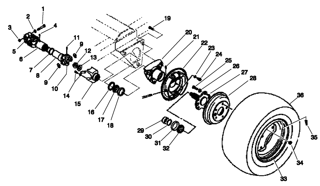 REAR AXLE ASM