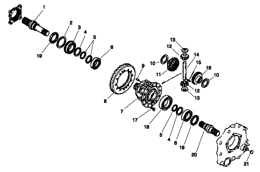 DIFFERENTIAL GEAR ASM