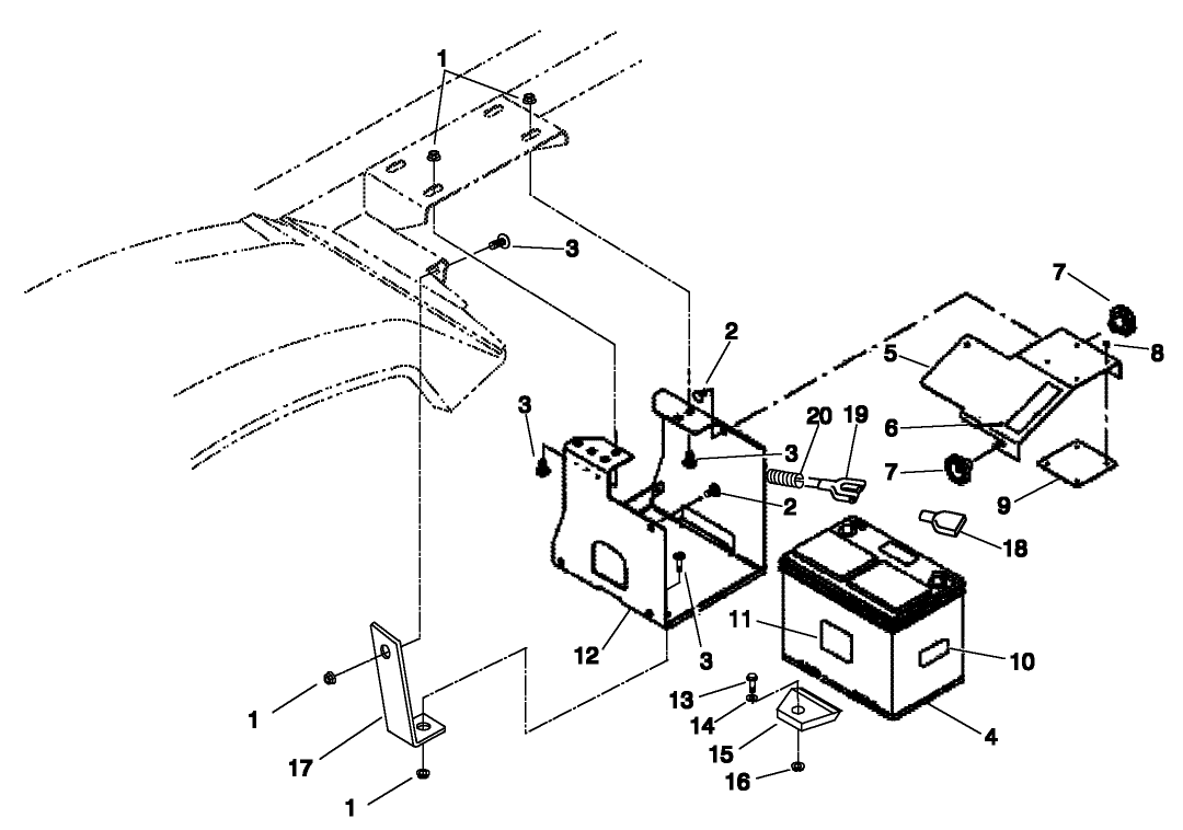 BATTERY MOUNT ASM