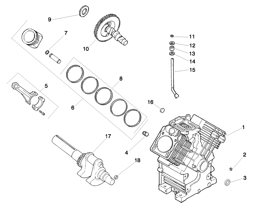 ENGINE KOHLER MODEL CH20S SPEC. NO. 64647