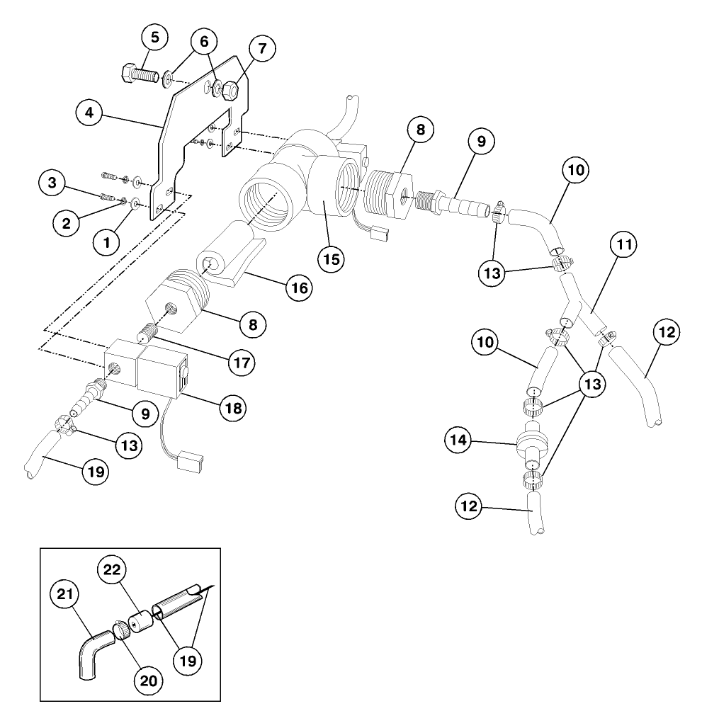 MIXER TEE & BOOM ENDS