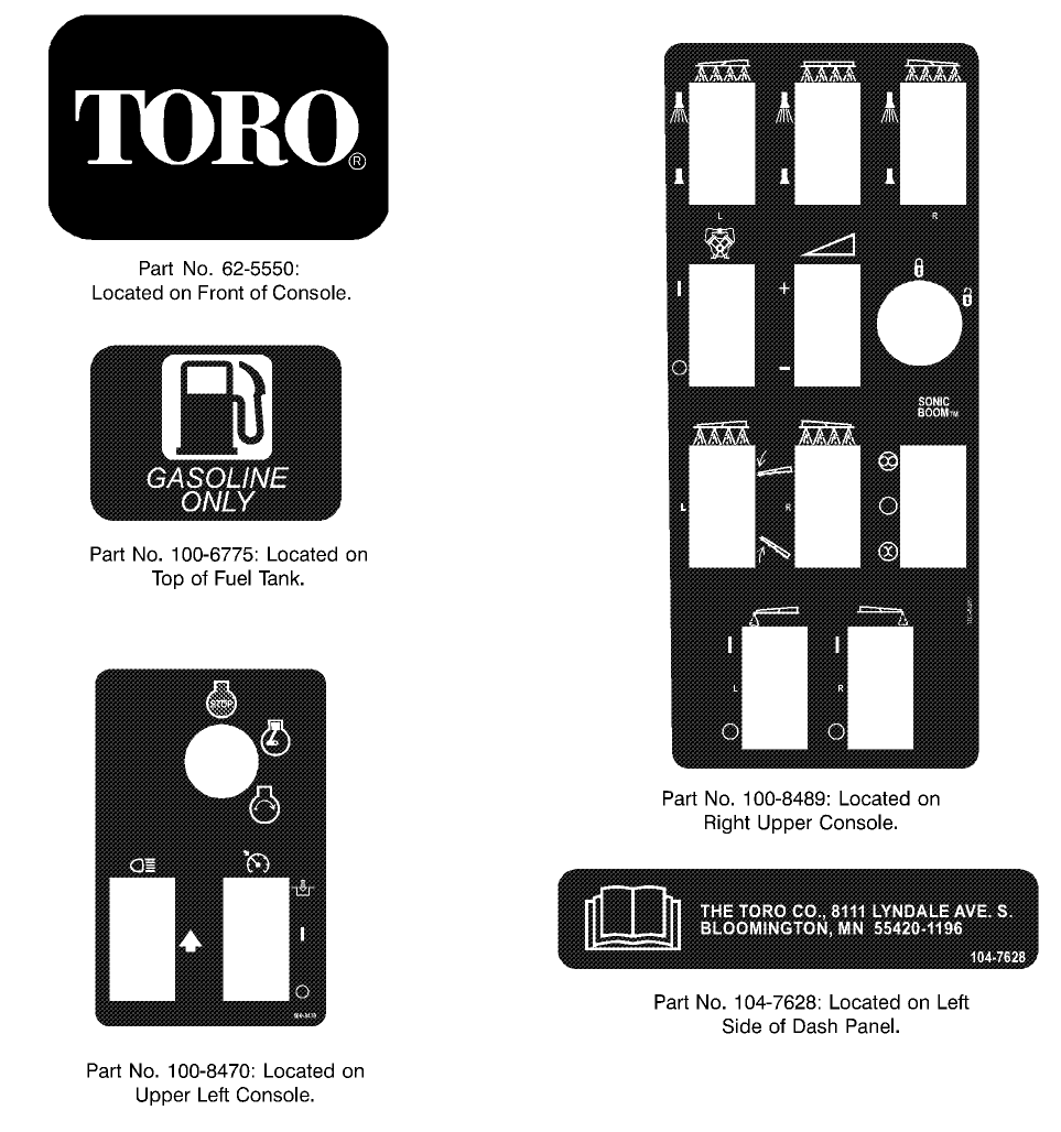 SAFETY AND INSTRUCTION DECALS