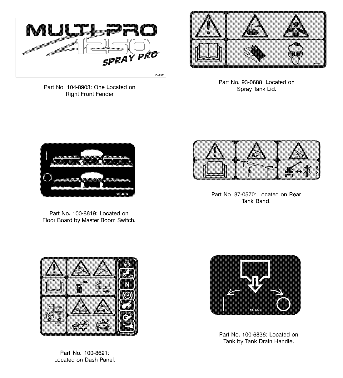 SAFETY AND INSTRUCTION DECALS
