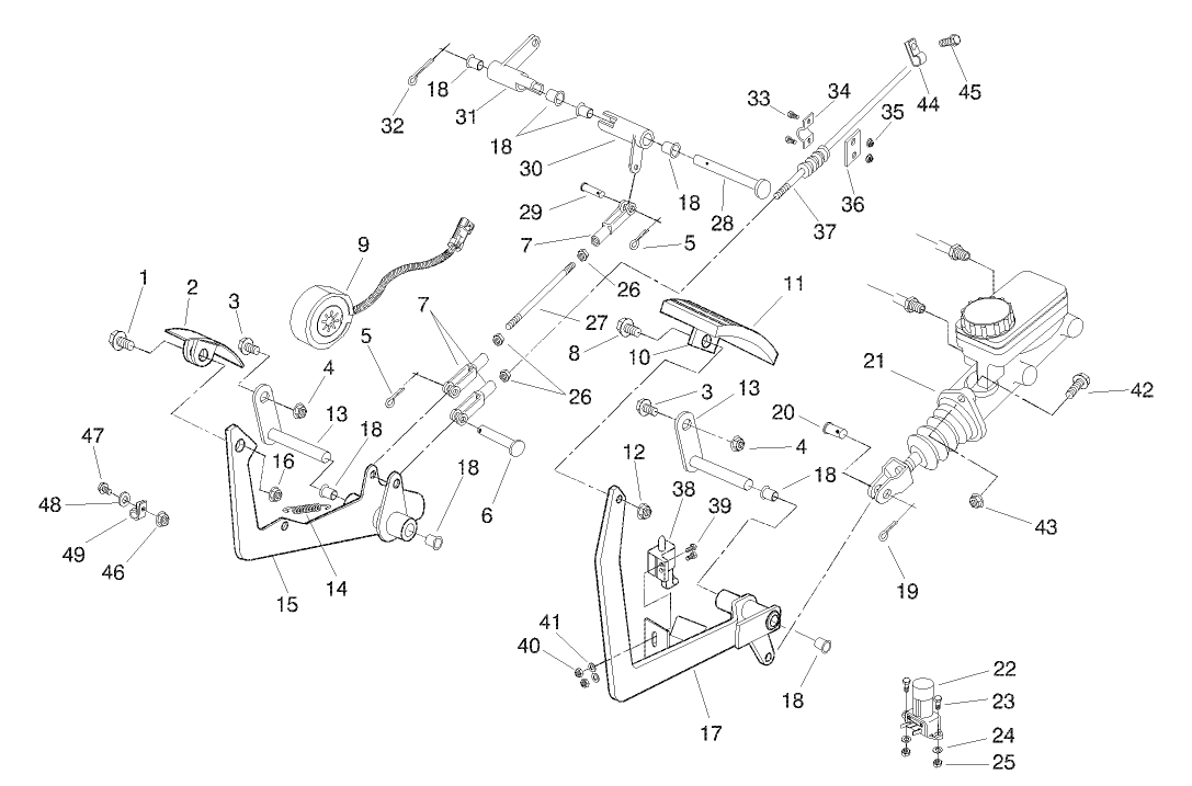 BRAKE & ACCELERATOR PEDAL ASM