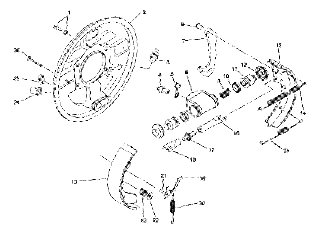 REAR BRAKE ASM
