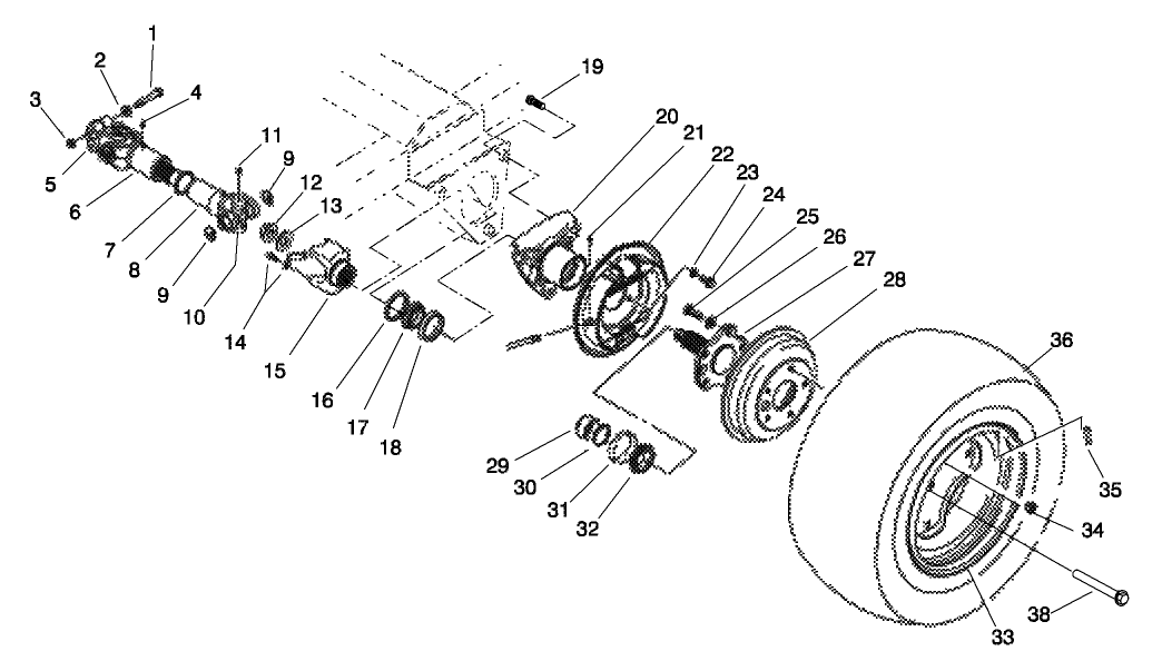 REAR AXLE ASM