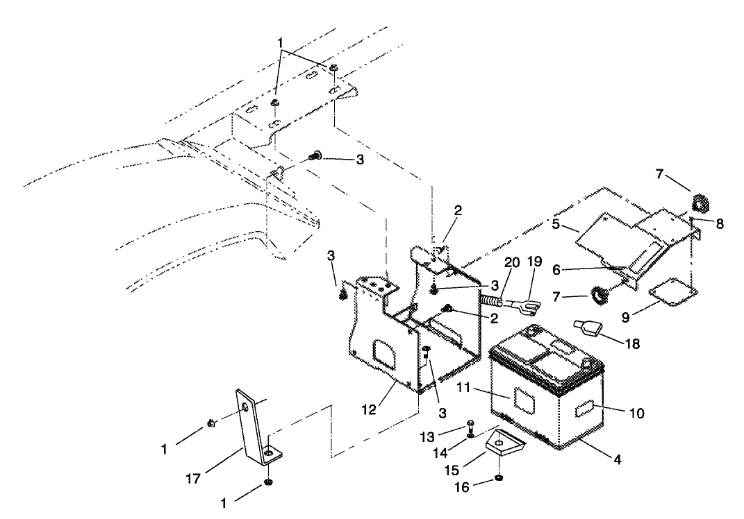 BATTERY MOUNT ASM