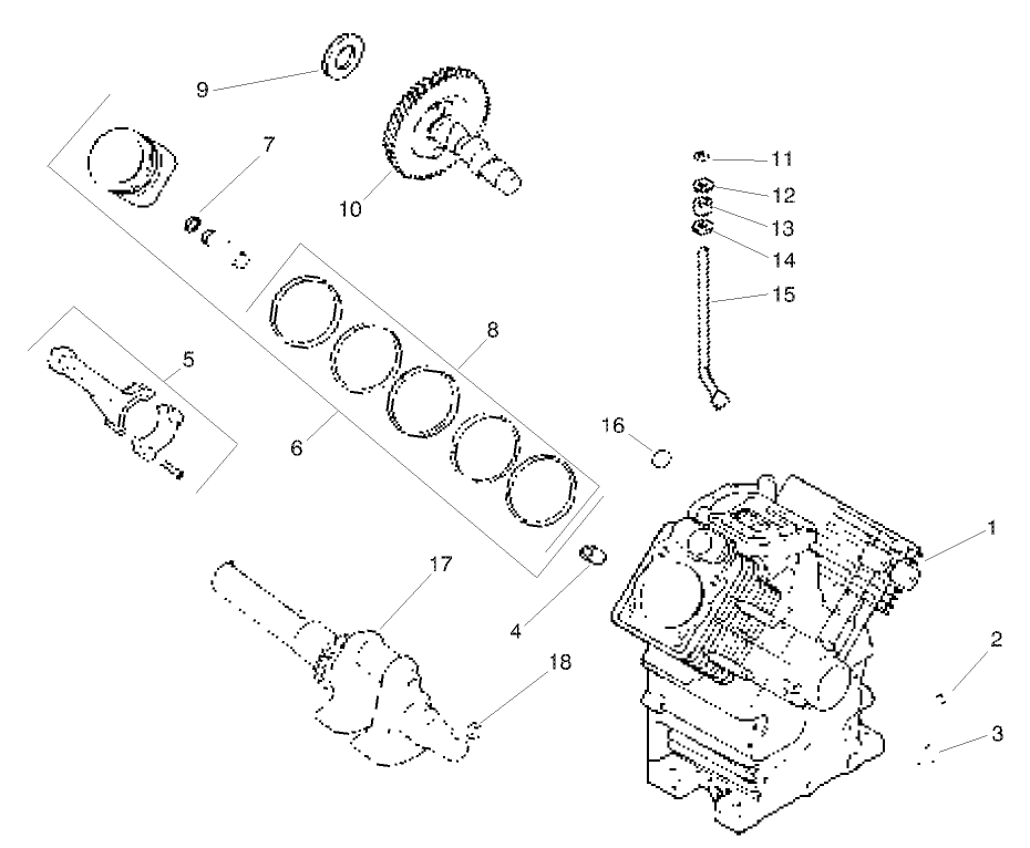 ENGINE KOHLER MODEL CH20S SPEC. NO. 64647
