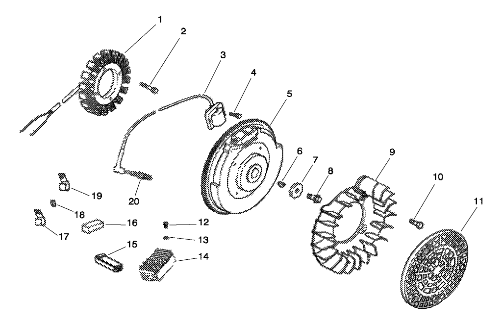 ENGINE KOHLER MODEL CH20S SPEC. NO. 64647