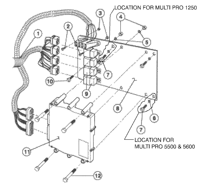 ECU MOUNTING ASS-Y (5500, 5600 & 1250 SHOWN)