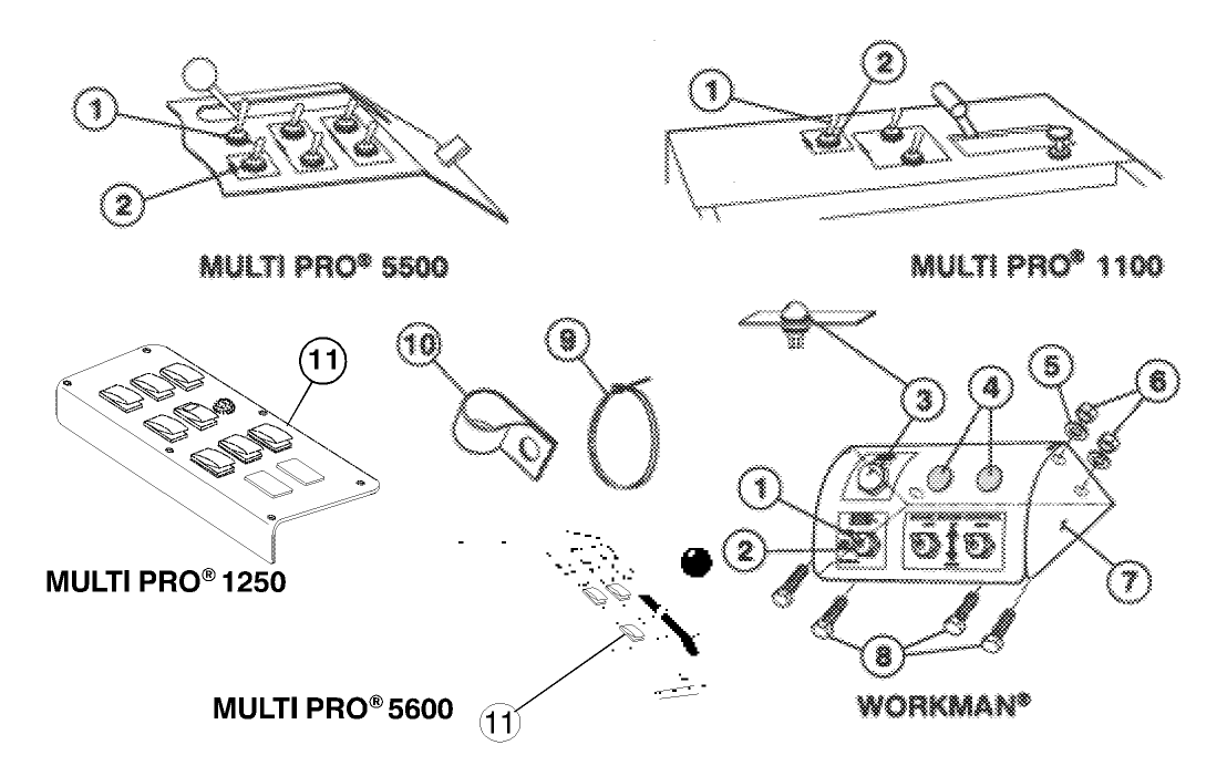 SWITCH PANEL ASM & HARNESS RESTRAINT