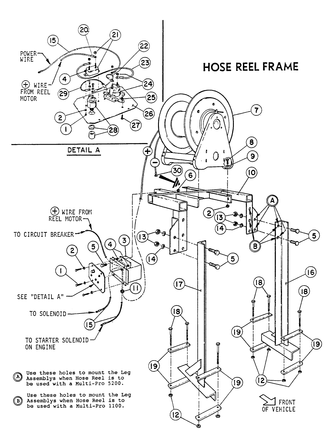 HOSE REEL FRAME