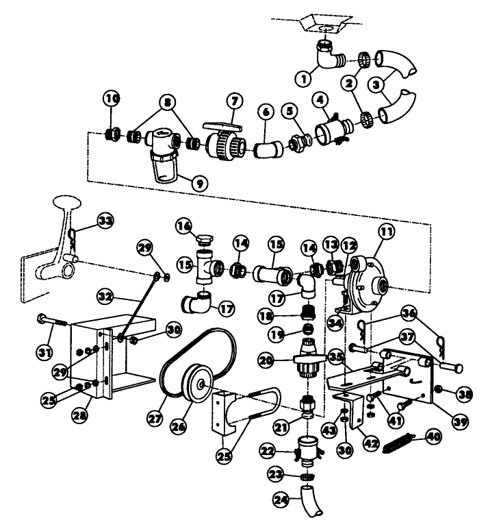 MANUAL VALVE SPRAY SYSTEM PUMP SET-UP