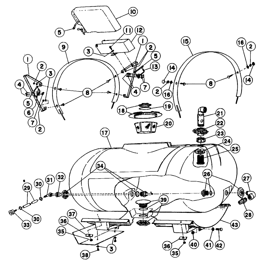 STANDARD ELECTRIC SPRAY SYSTEM TANK (MULTI-PRO 1100)