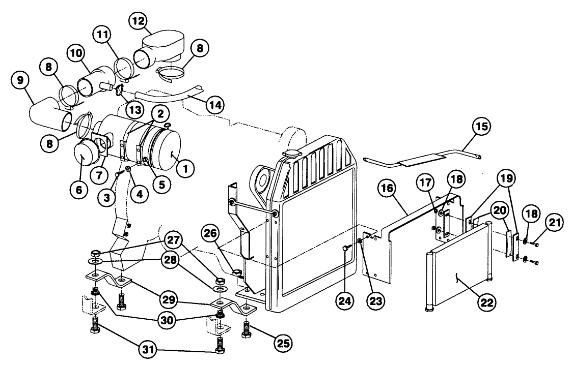 OIL COOLER / AIR CLEANER