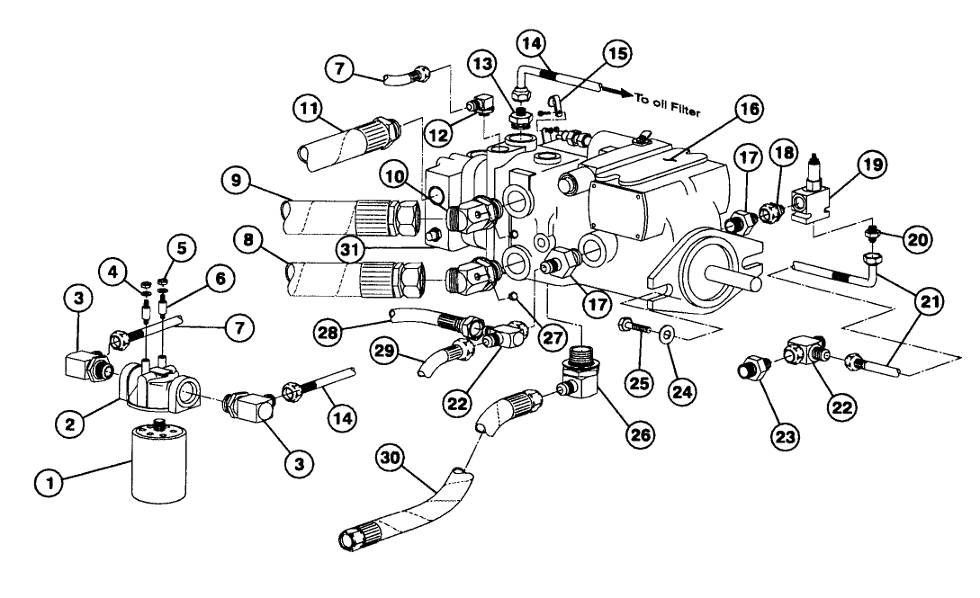 HYDRAULIC PUMP AND HOSES