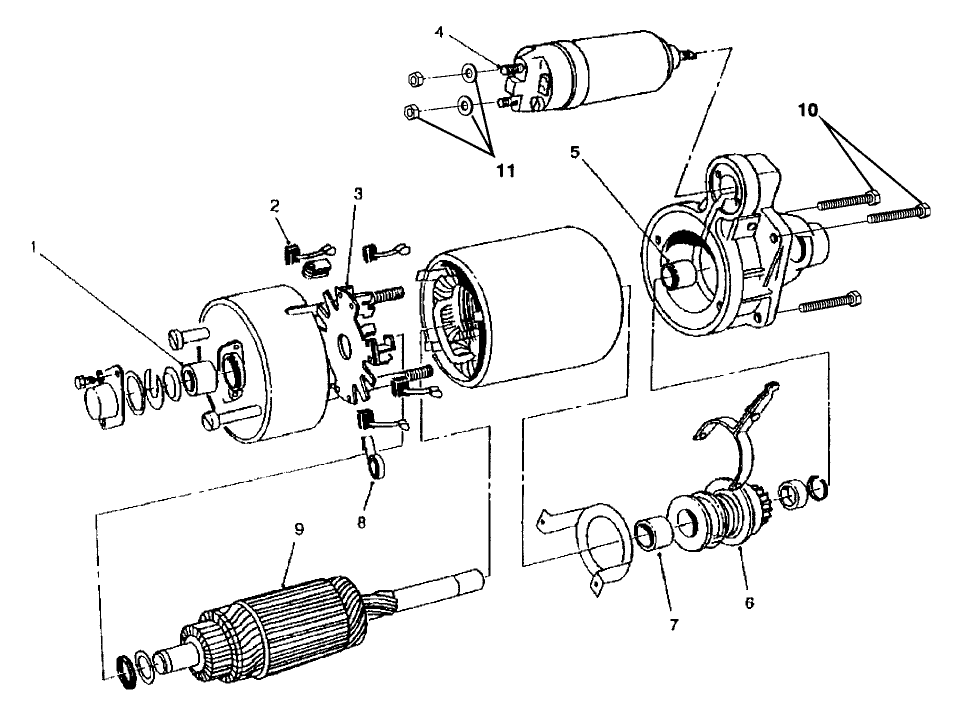 STARTER MOTOR ASSEMBLY (91AB11000JB)