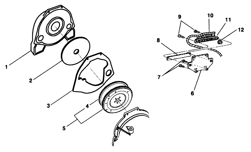 MAIN HARNESS AND FLYWHEEL ASS-Y