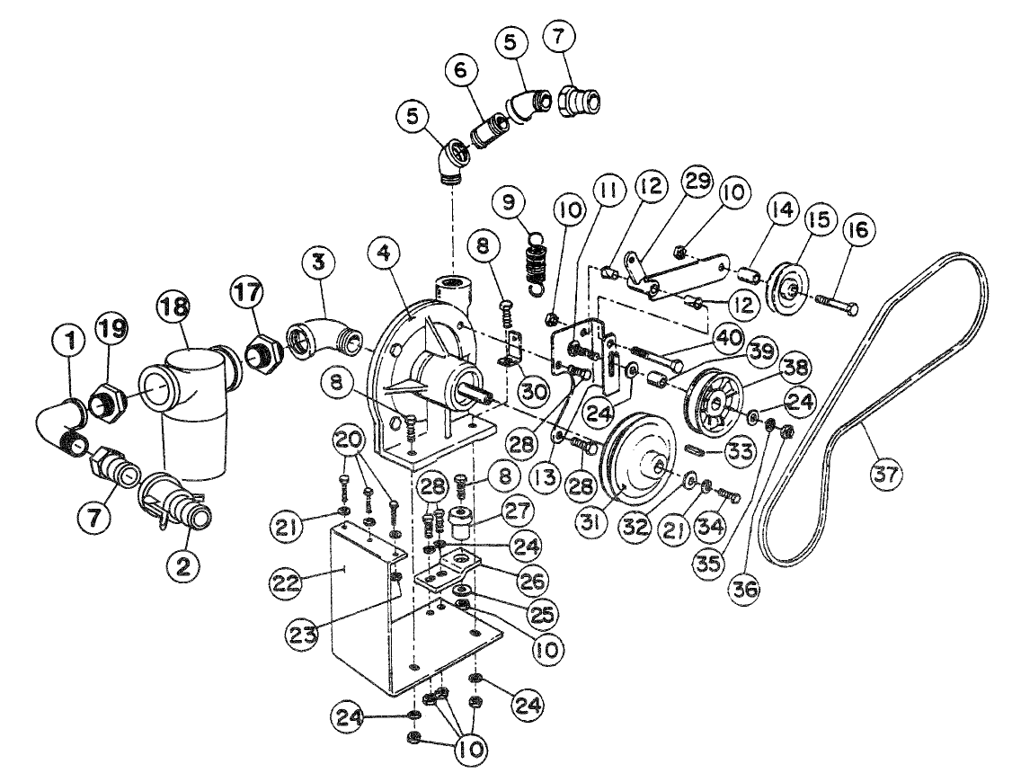 SPRAYER PUMP ASSEMBLY (3000)