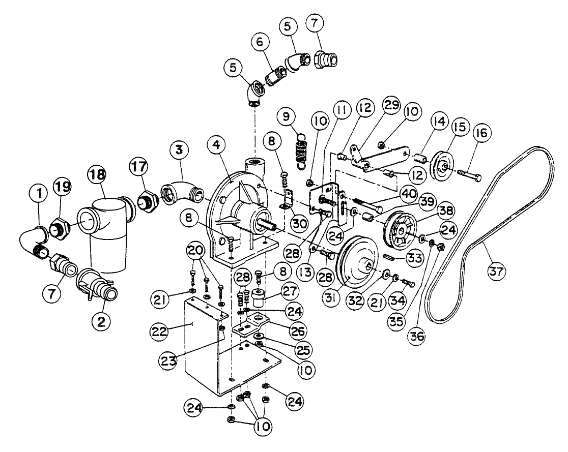 SPRAYER PUMP ASSEMBLY (3000)