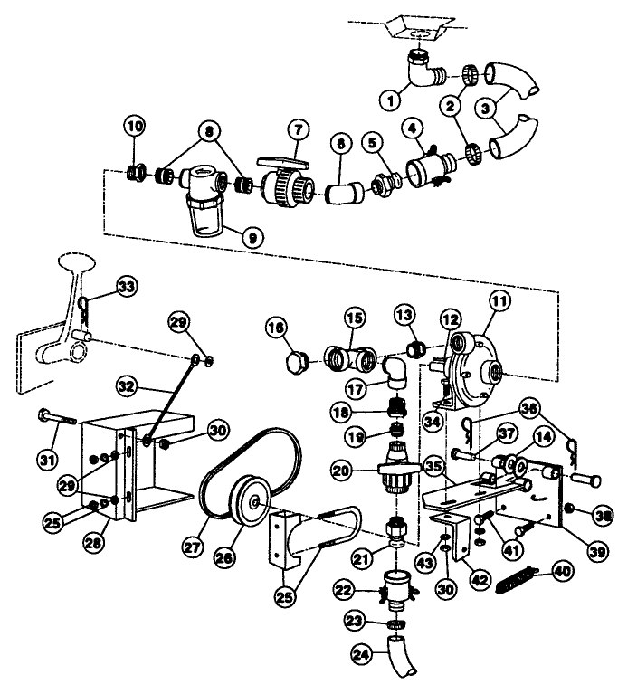 SPRAY SYSTEM PUMP COMPONENTS