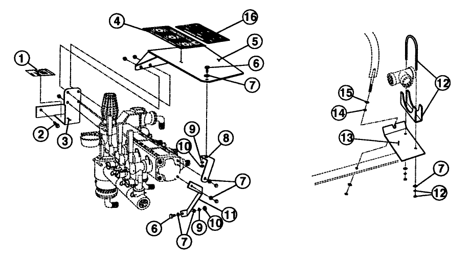 MANUAL VALVE MOUNTING ASSEMBLY