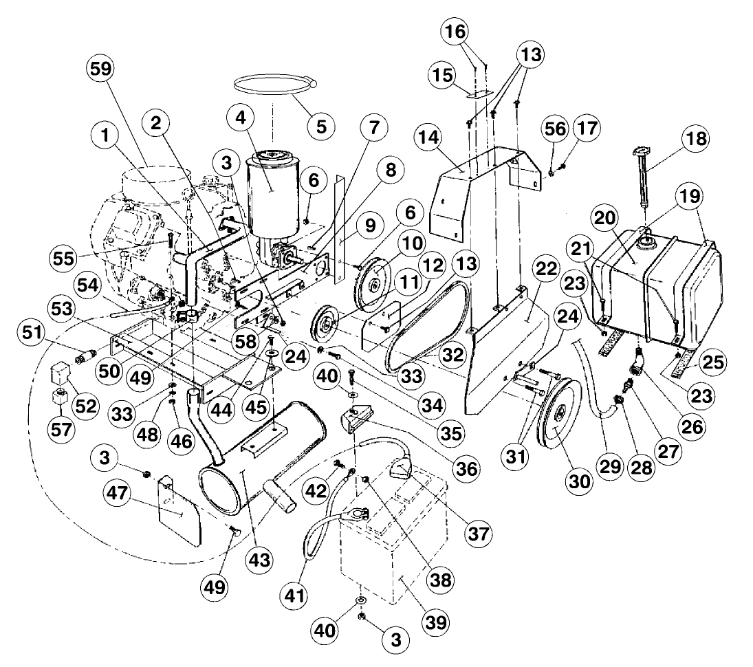 ENGINE SHIELDS & STEERING PUMP